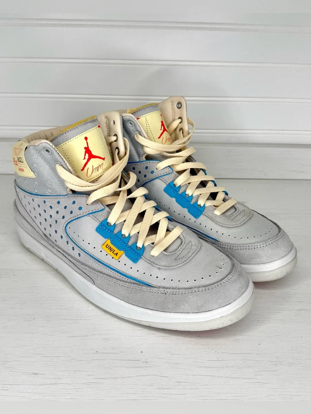 Jordan 2 Retro x LA Union collab. Excellent used condition. No box. Size US 9.5